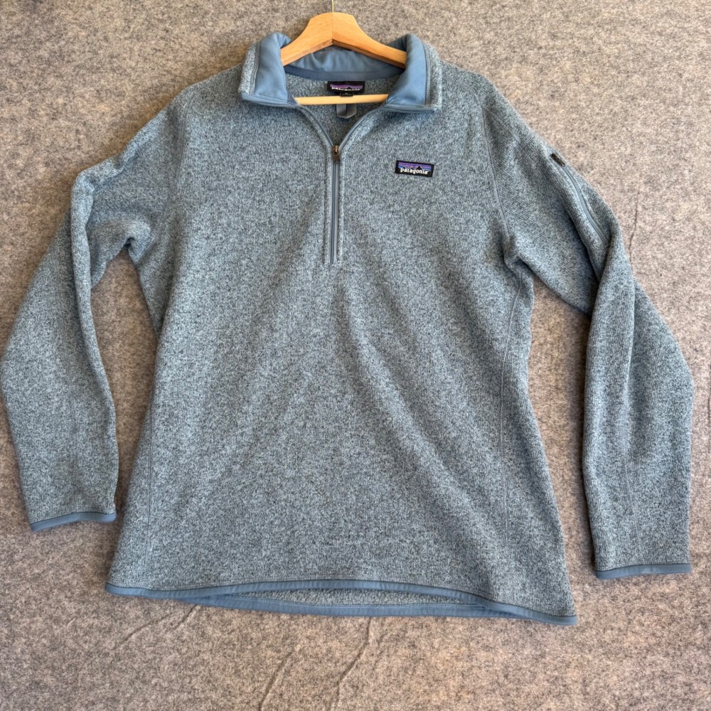 Patagonia Mens Better Sweater 1/4 Zip Pullover Fleece Blue XL 25527